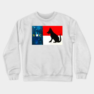 NC Flag German Shepherd Crewneck Sweatshirt